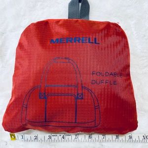 Merrell Foldable Duffel Bag, Red/Orange